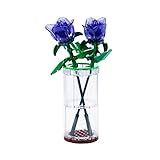 ERTY Violett Blumenstrauß mit Transparent Vase...