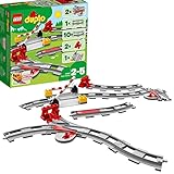 LEGO DUPLO Eisenbahn Schienen, Zugschienen-Bauset mit...